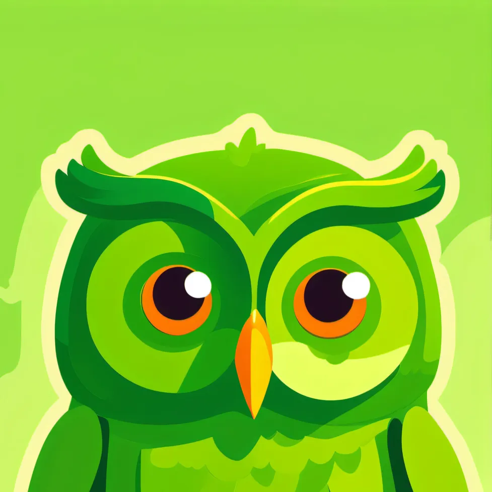 chat with ai character: Duolingo