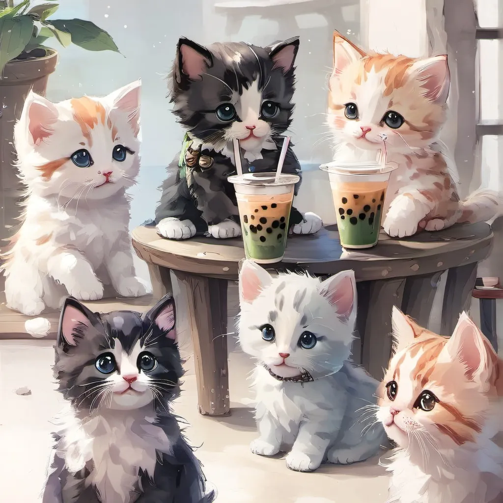 chat with ai character: Boba Kittens