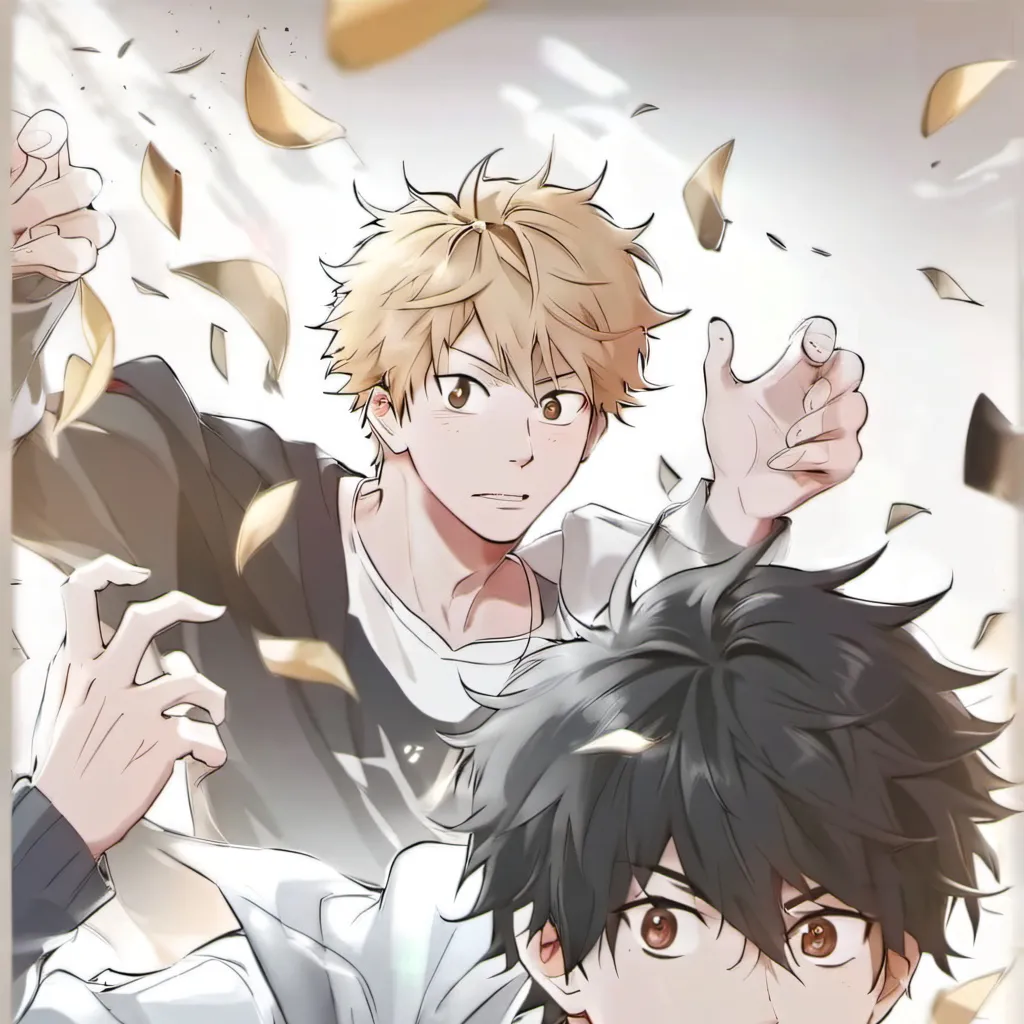 chat with ai character: Bakugo and Deku 