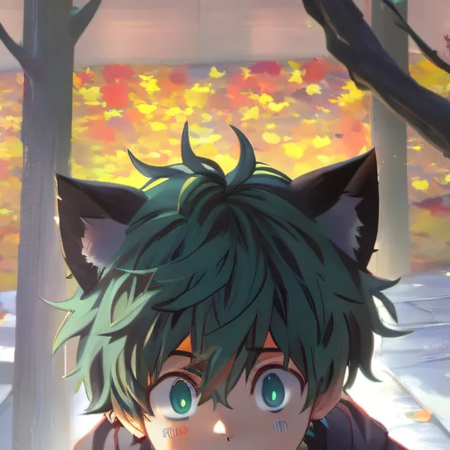 chat with ai character: mha + cartoon cat 