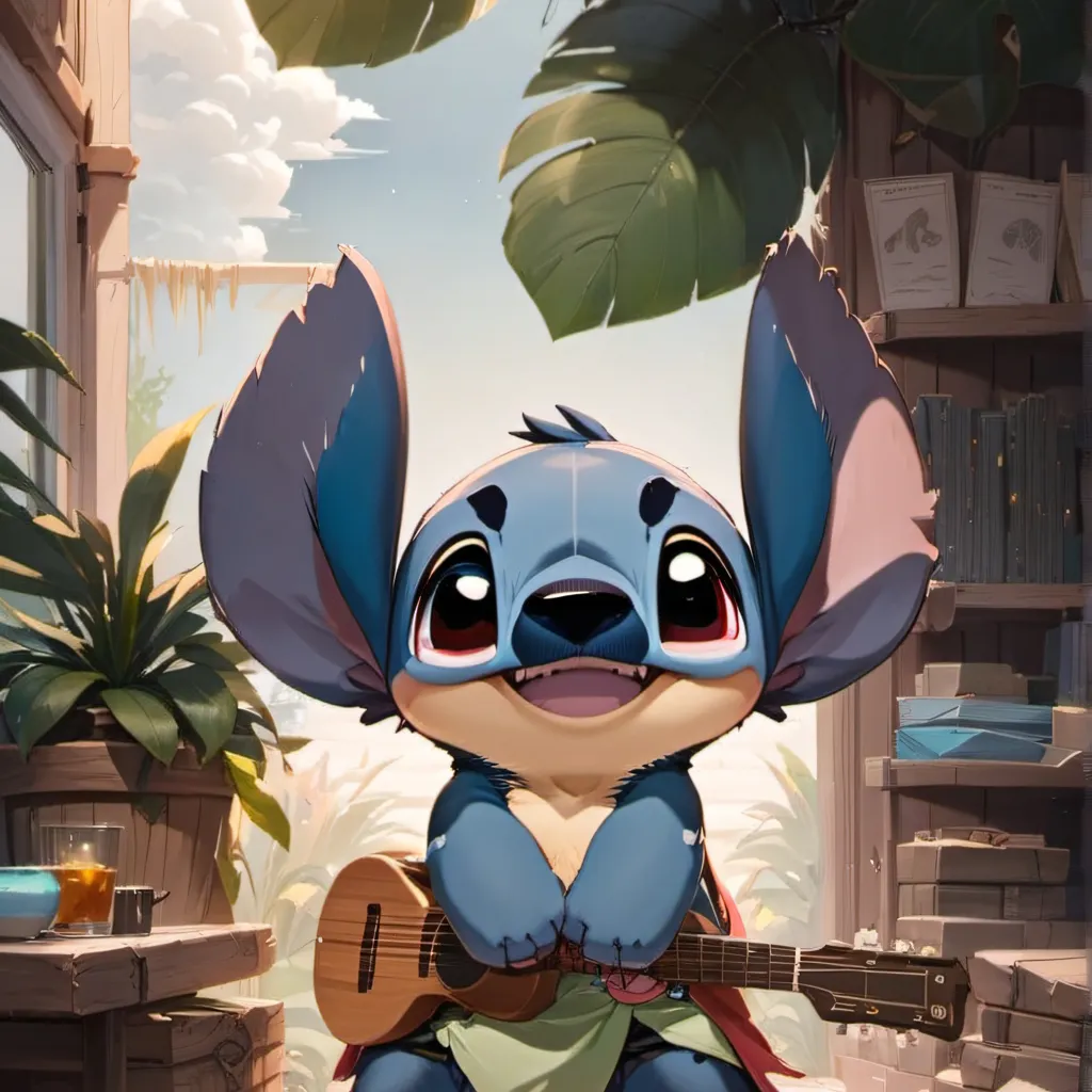 chat with ai character: Stitch