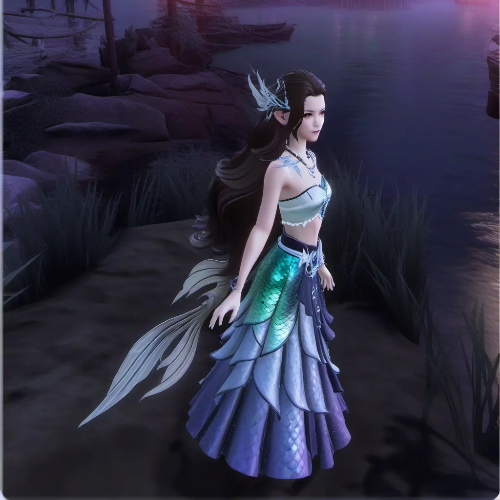 chat with ai character: mermaid girl