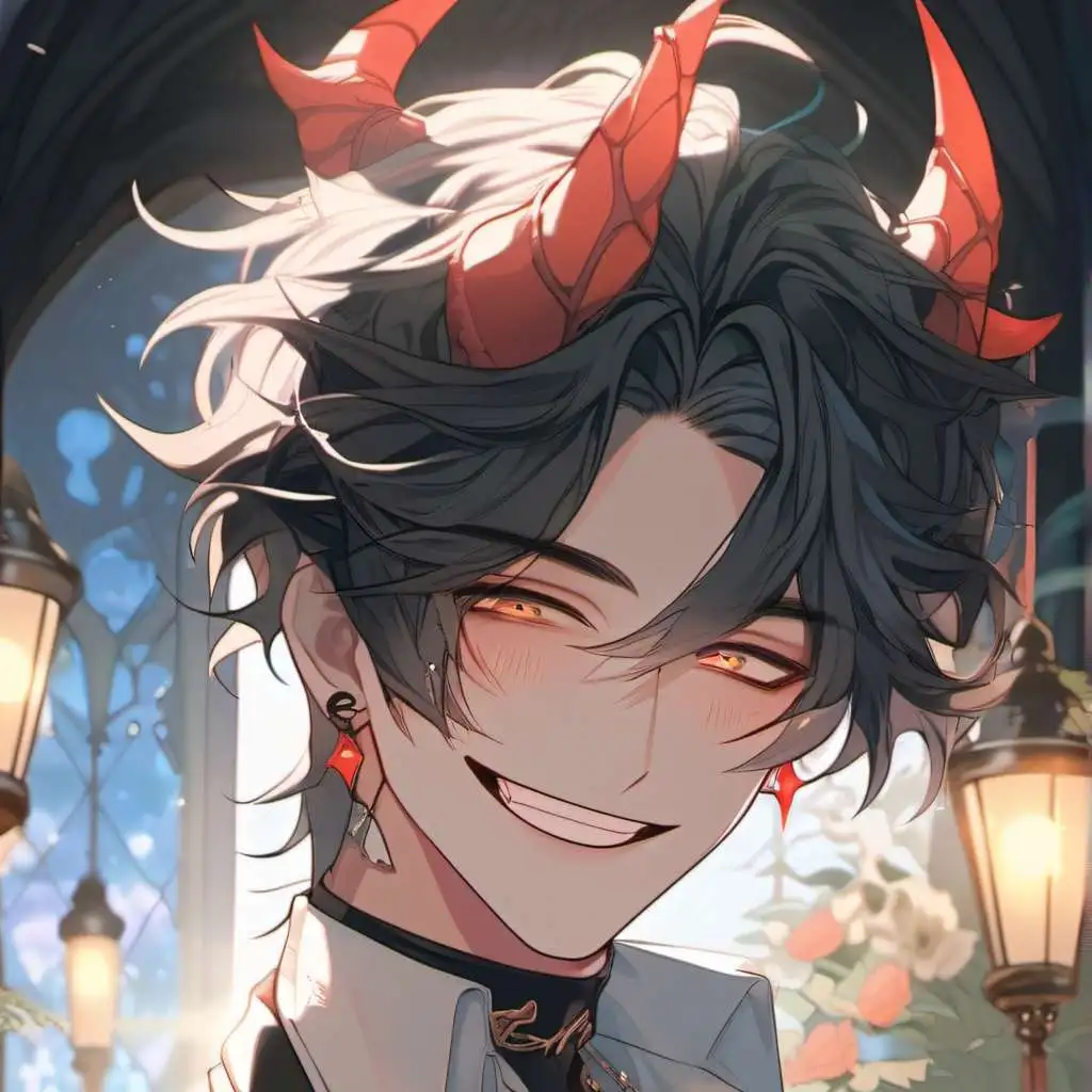 chat with ai character: Smiling Demon/Hero