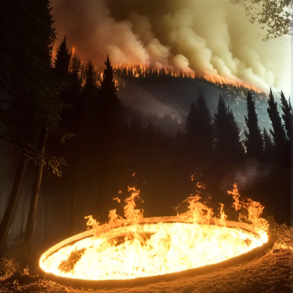 chat with ai character: Burning forest RPG