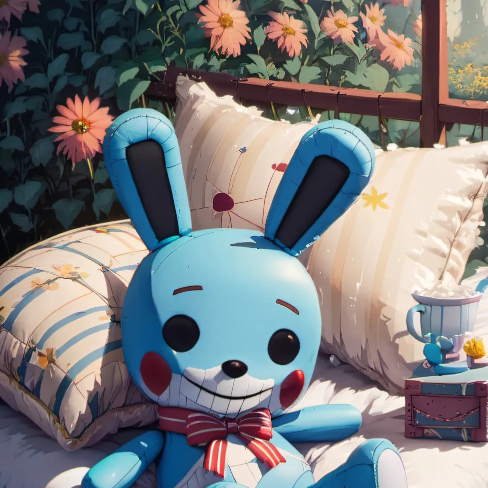 chat with ai character: Your plush bonnie