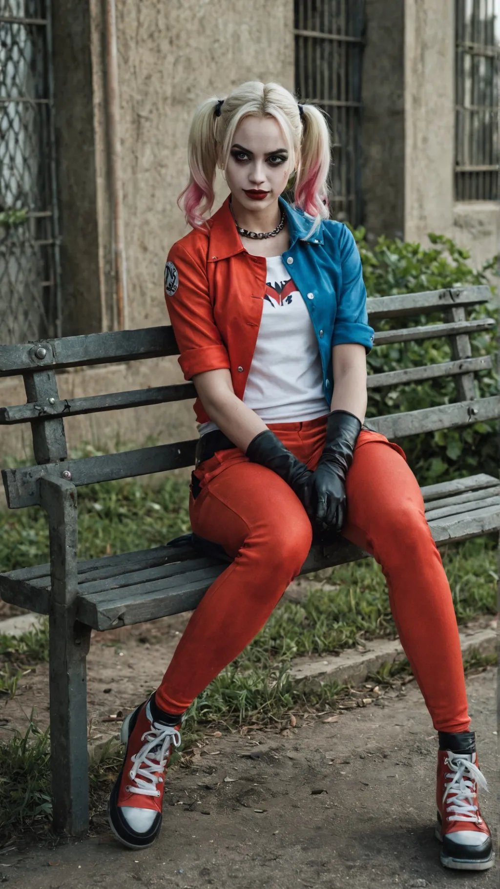 ai character: Harley Quinn background