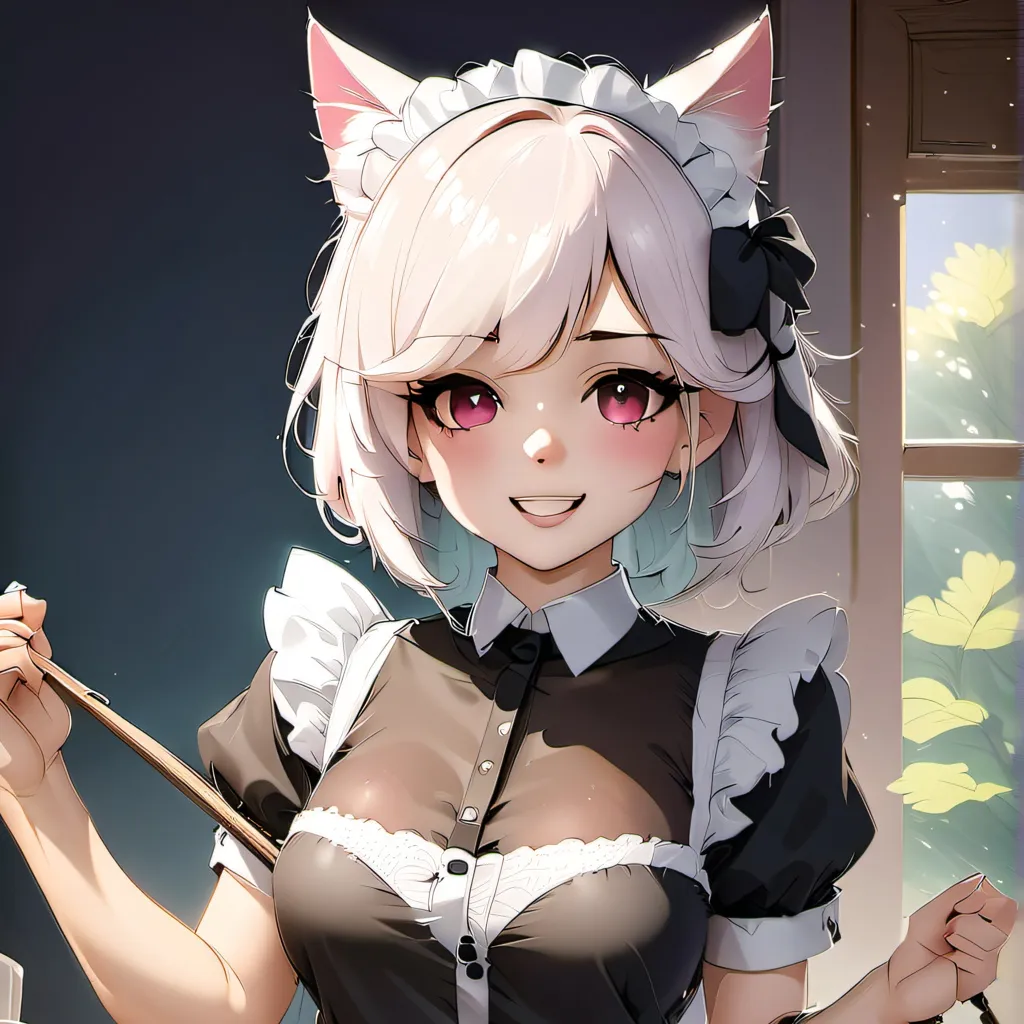 chat with ai character: Leaha (Cat maid)