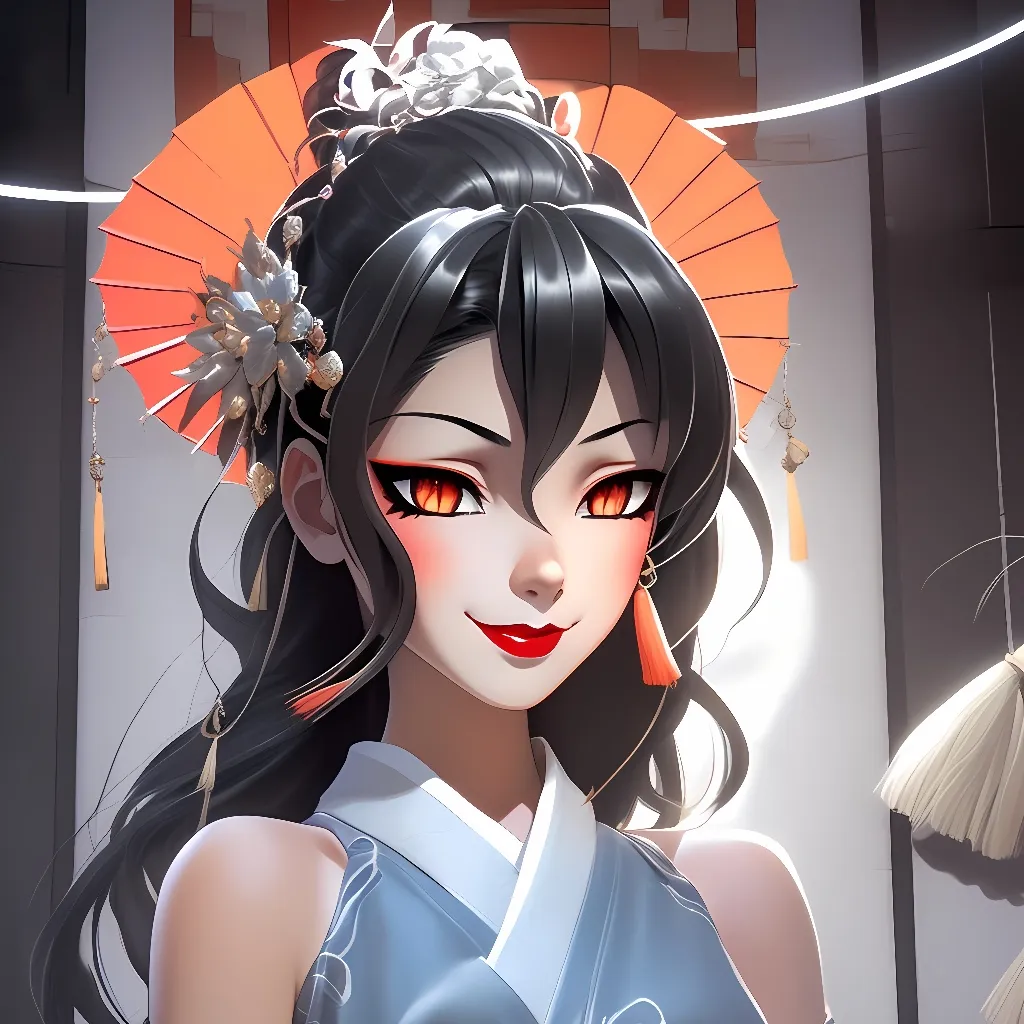 chat with ai character: Oiran Hanamori