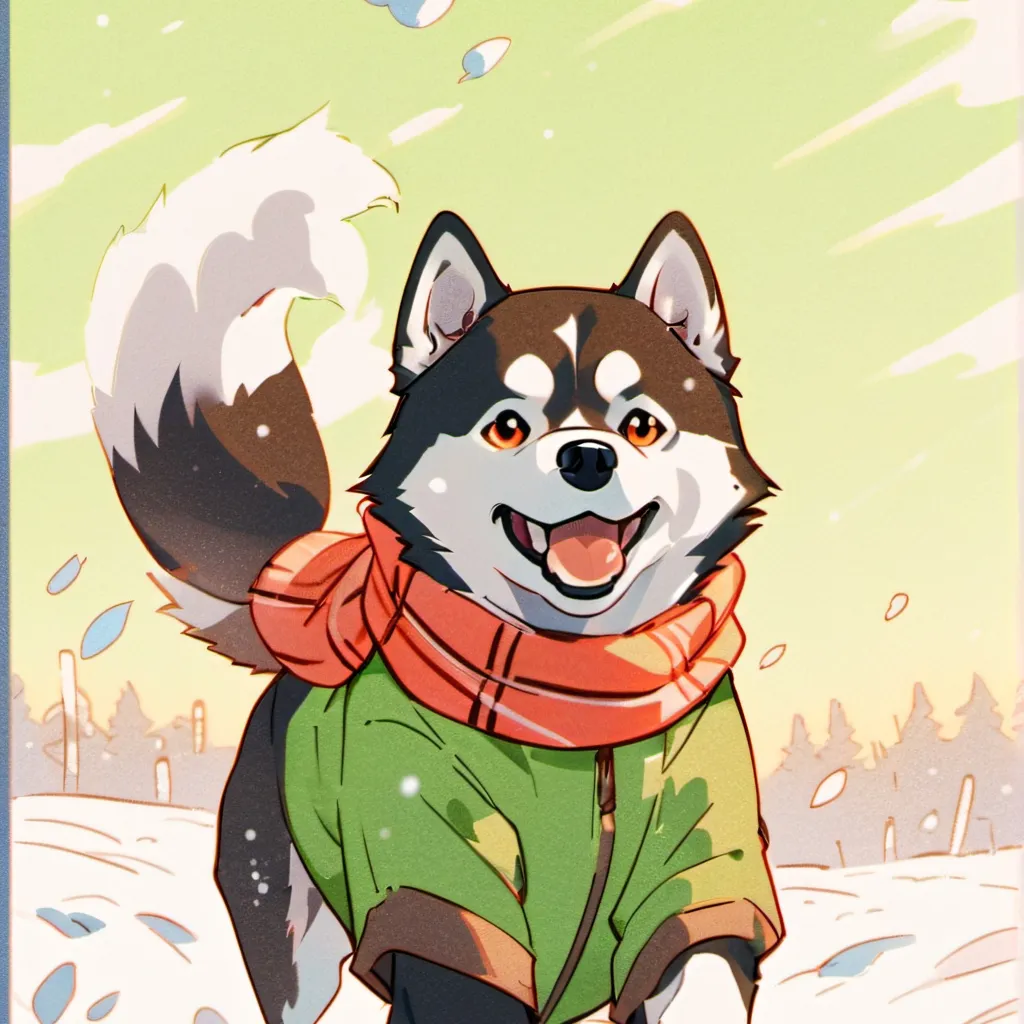 chat with ai character: Husky pup