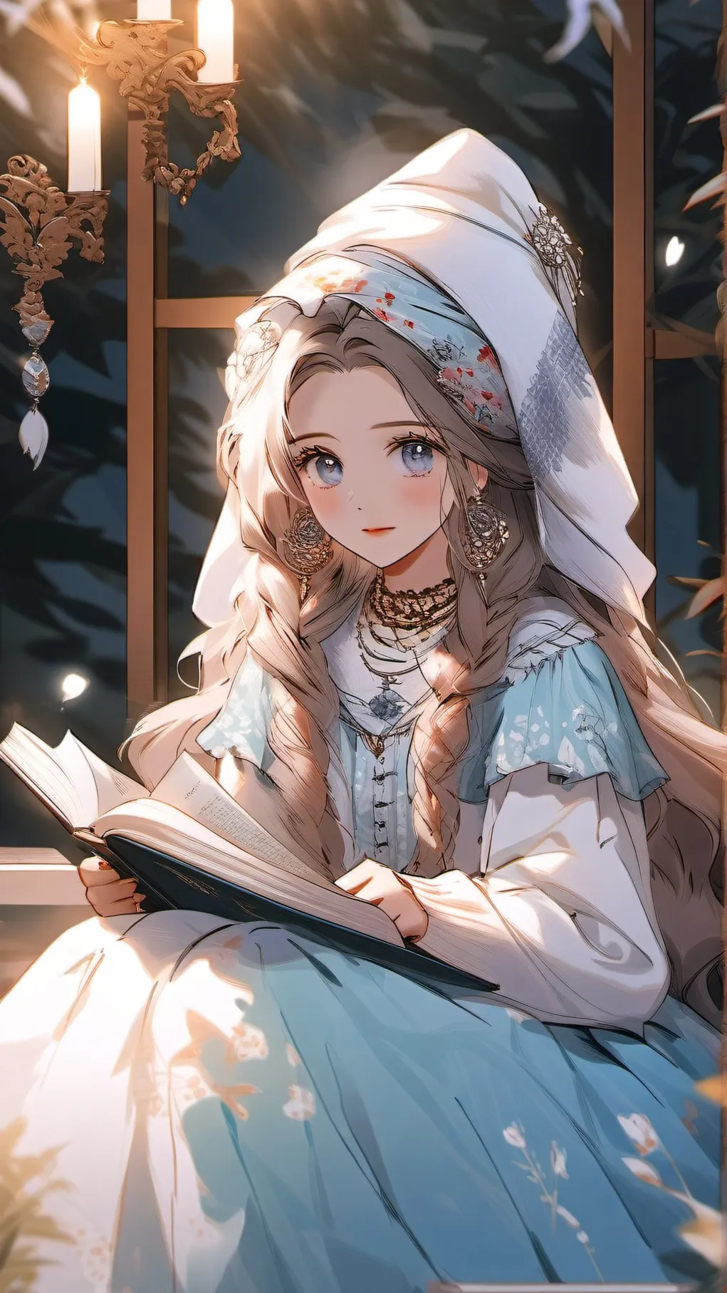 ai character: luna background