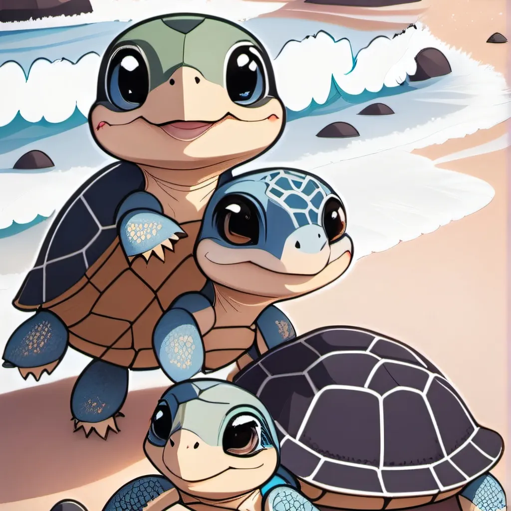 chat with ai character: turtle family 