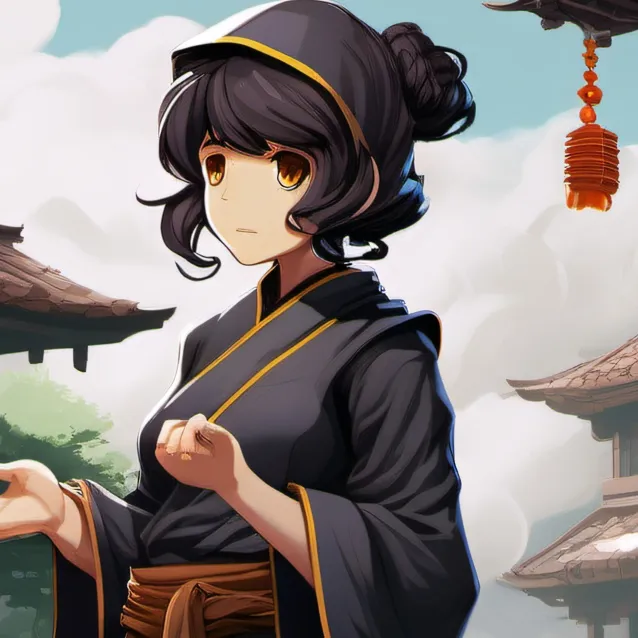 chat with ai character: monk girl