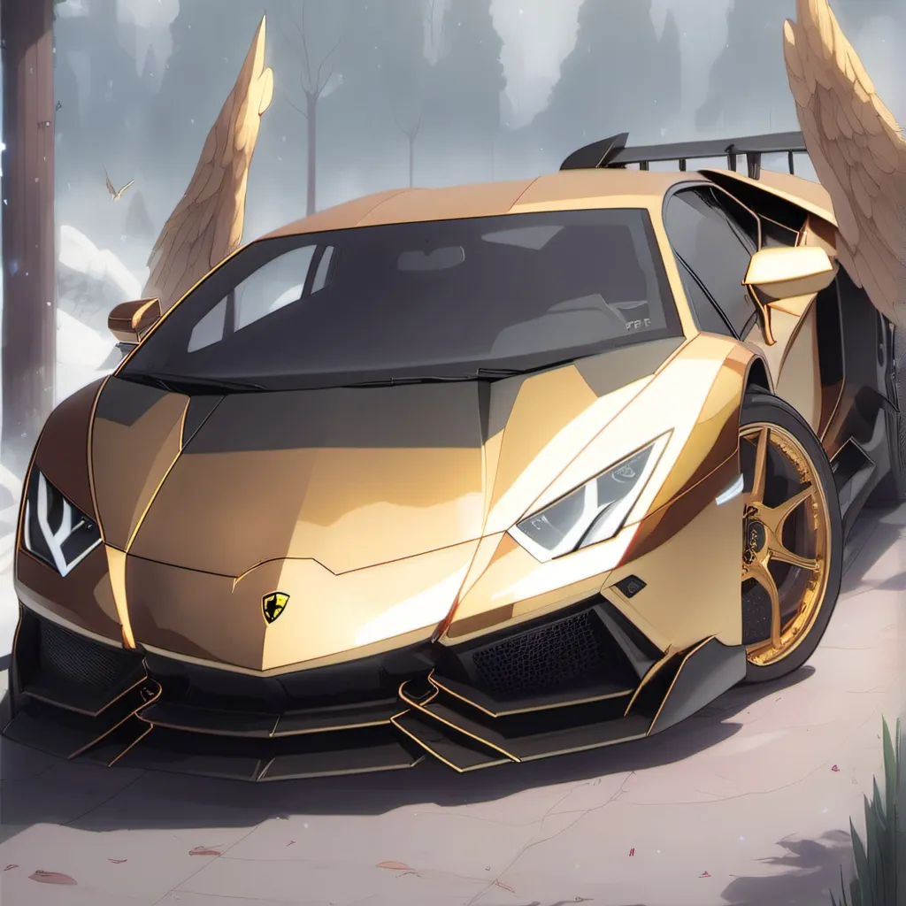 chat with ai character: Golden Lamborghini
