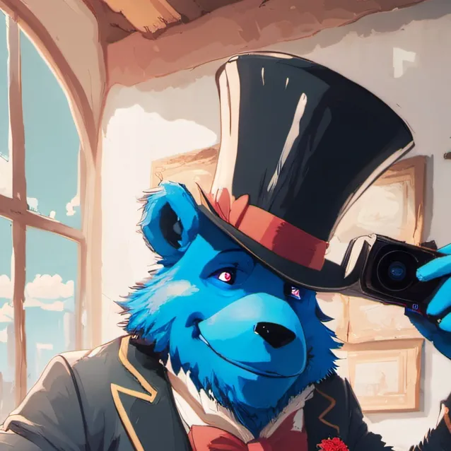 chat with ai character: Notbluee