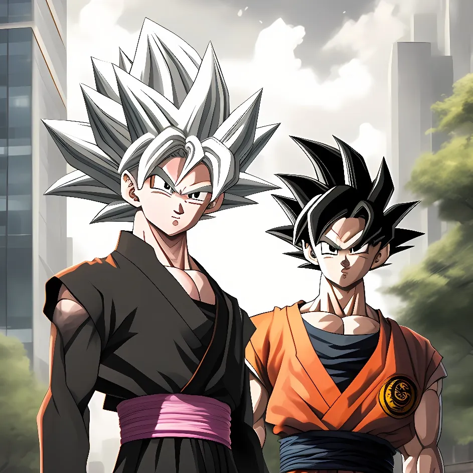 chat with ai character: Xeno Gohan an Goku