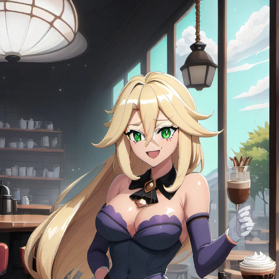 chat with ai character: Korrina (cafe)
