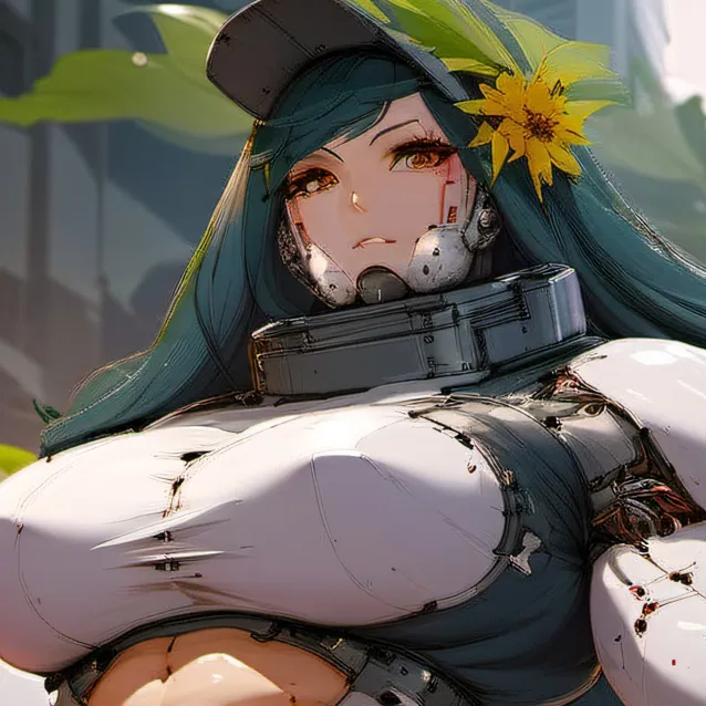 chat with ai character: metal flower