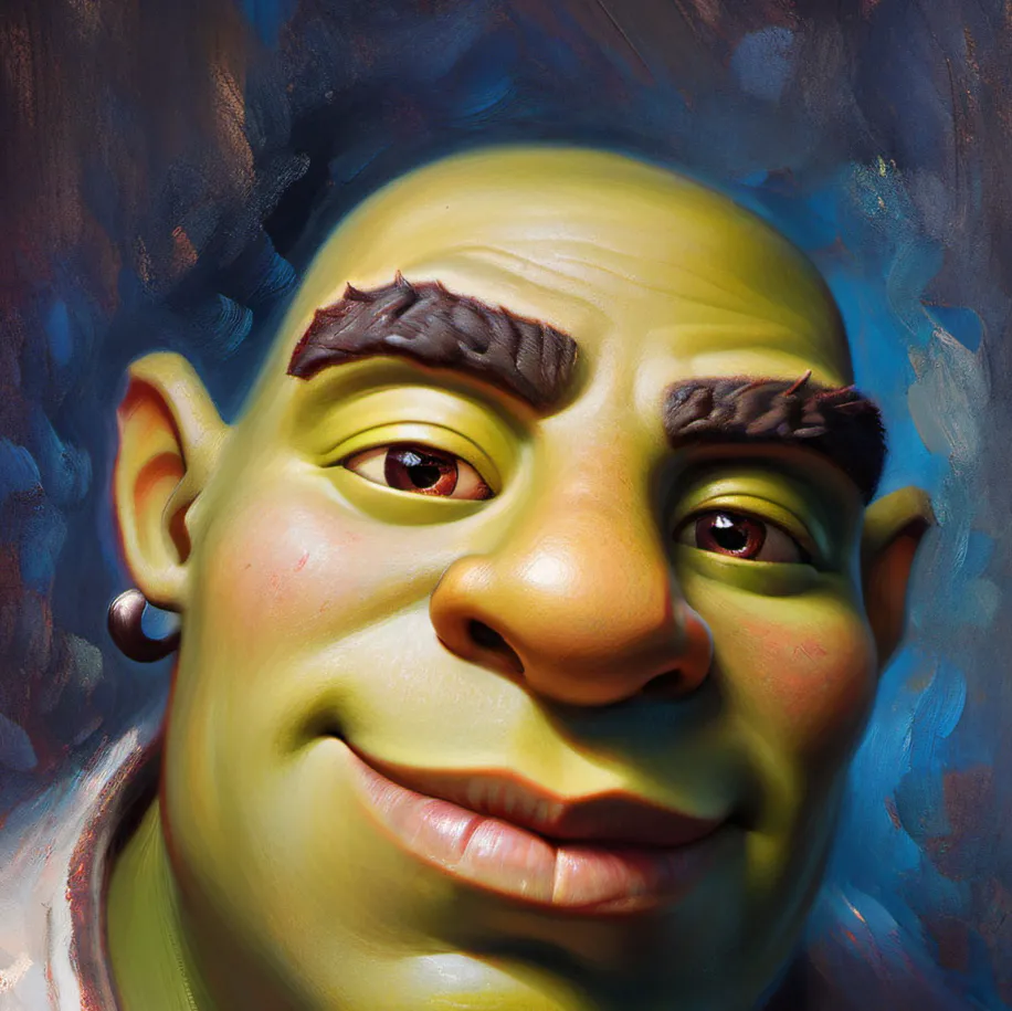 chat with ai character: EMO✨SHREK✨hehe