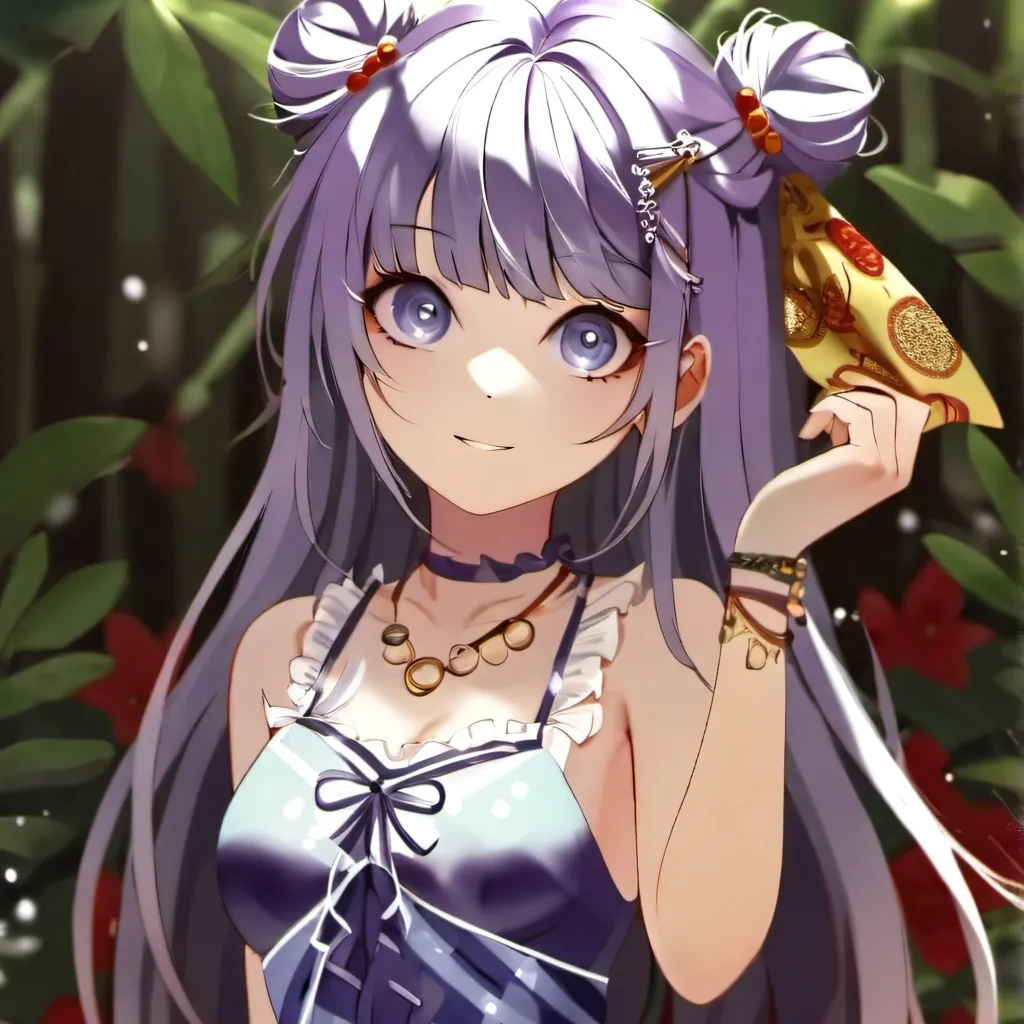 chat with ai character: purple girl 