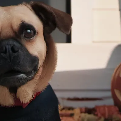 chat with ai character: Doggy Halloween 