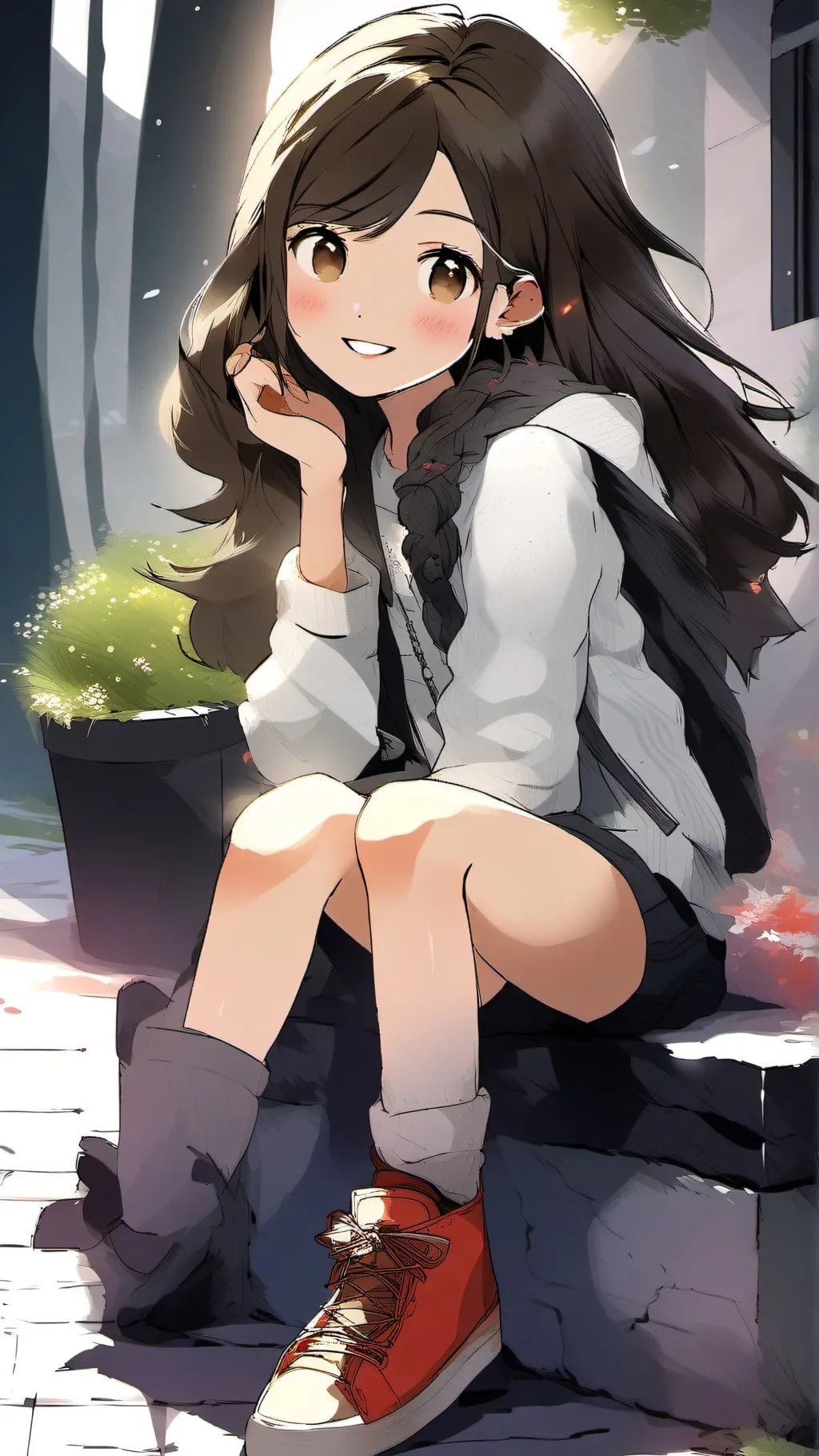 ai character: Me:) background