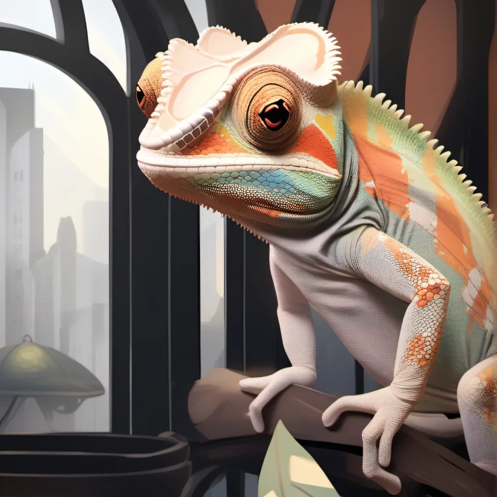 chat with ai character: Leon the chameleon