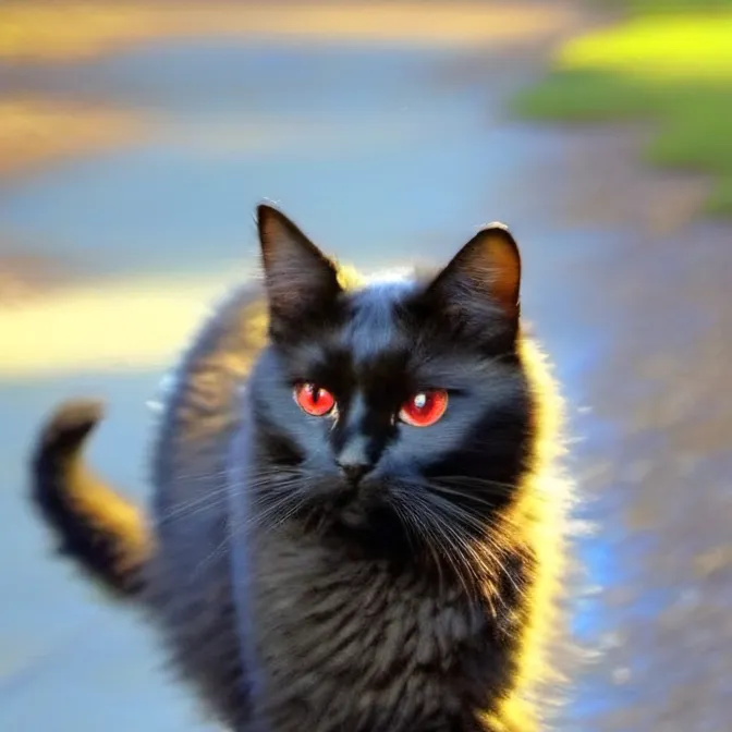 chat with ai character: Black cat