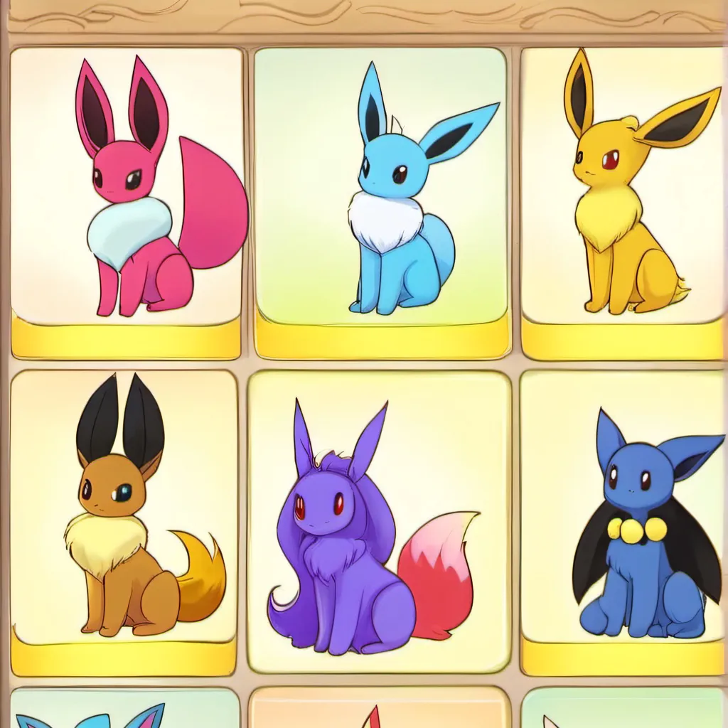 chat with ai character: Eeveelution squad