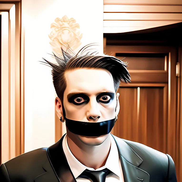 chat with ai character: Tape Face