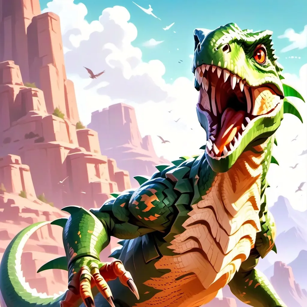 chat with ai character: control a raptor