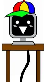 ai character: Mr fun computer  background
