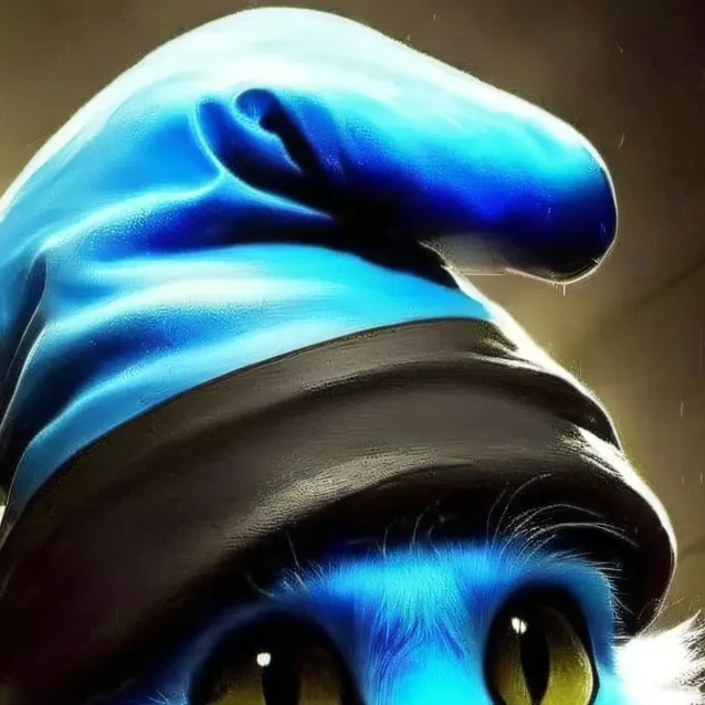 chat with ai character: Ebay ver smurf cat