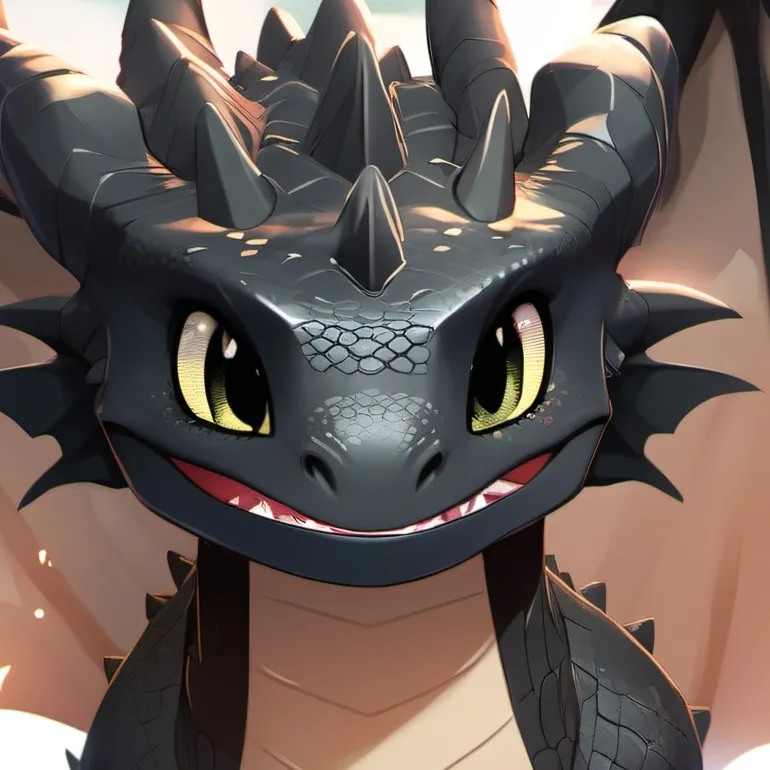 chat with ai character: toothless 