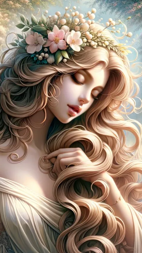 ai character: Aphrodite  background