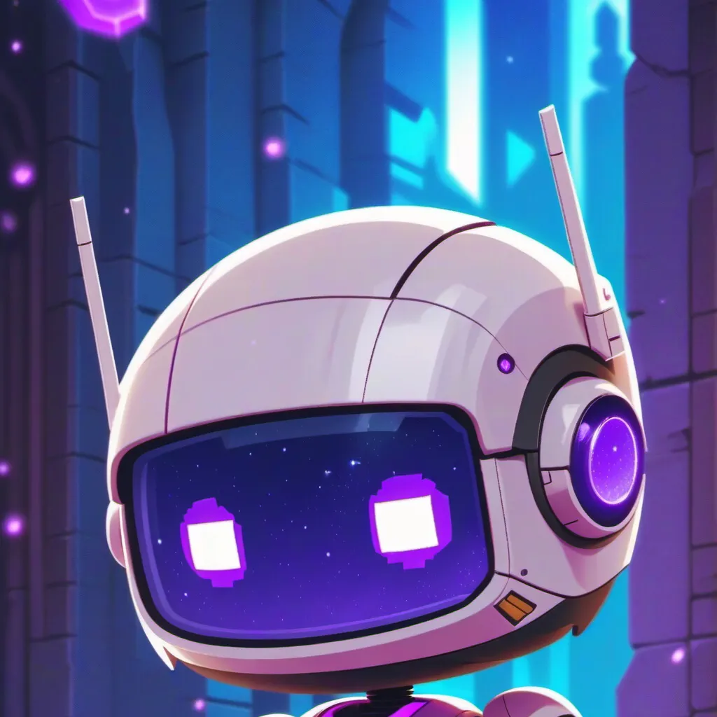 chat with ai character: Purple fellow