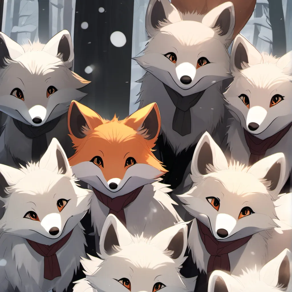 chat with ai character: cute little foxes 