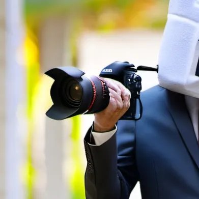 chat with ai character: large cameraman