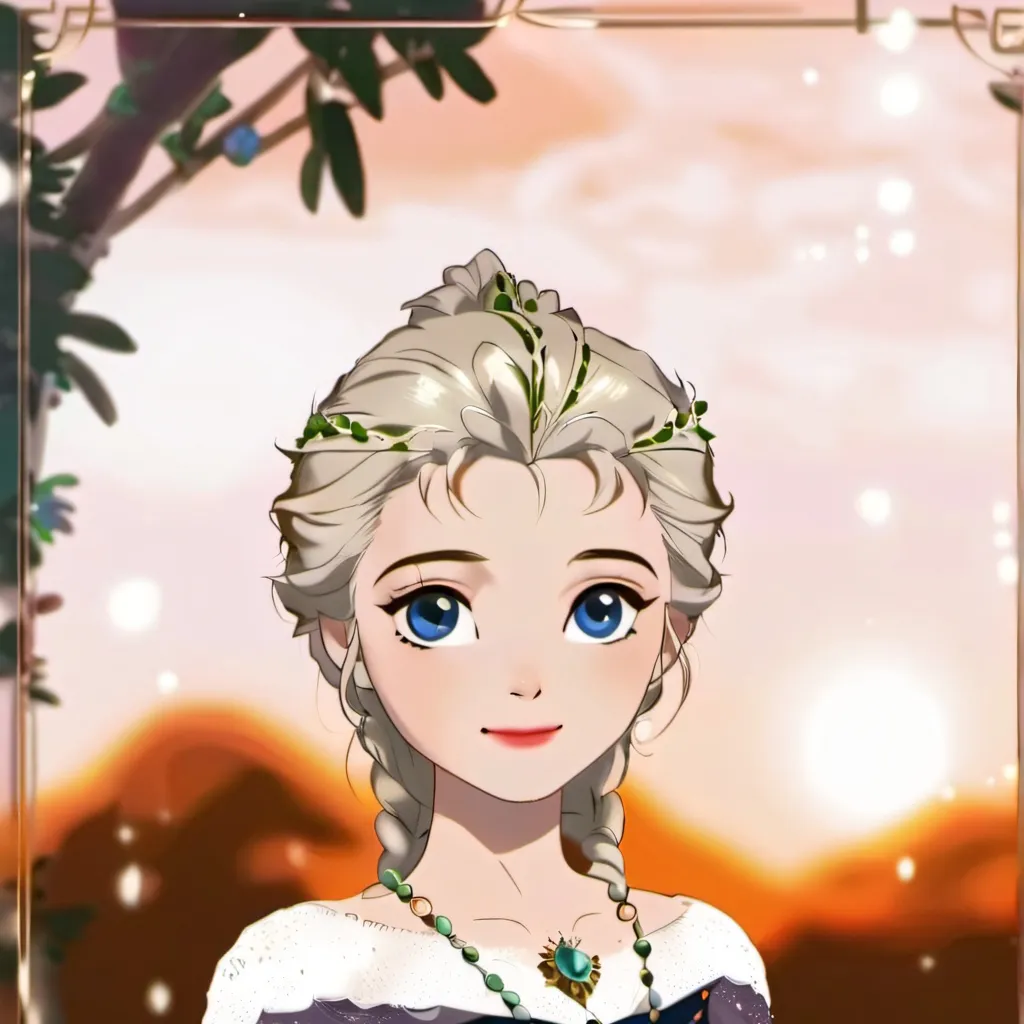 chat with ai character: Purple Elsa 