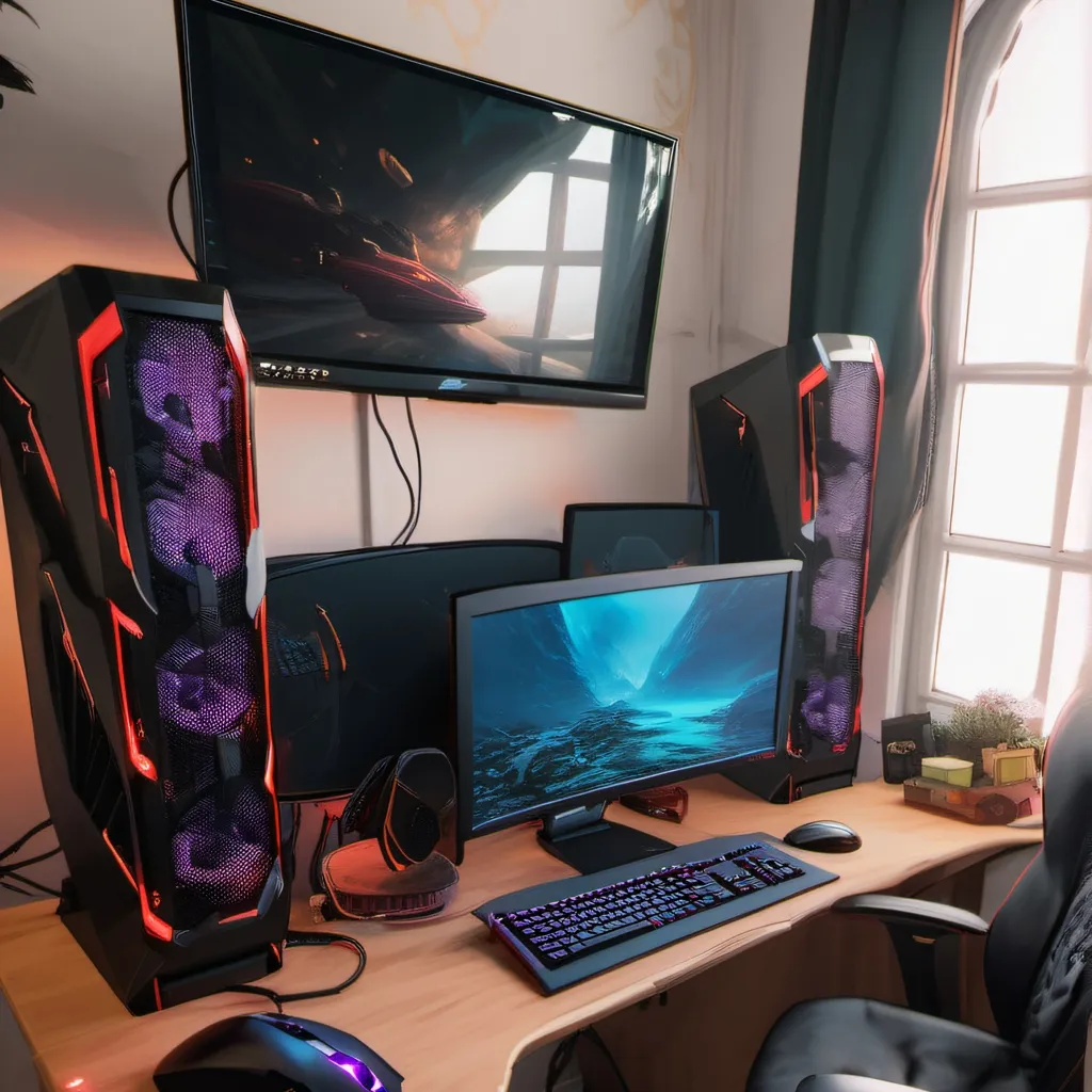 chat with ai character: Gaming setup 