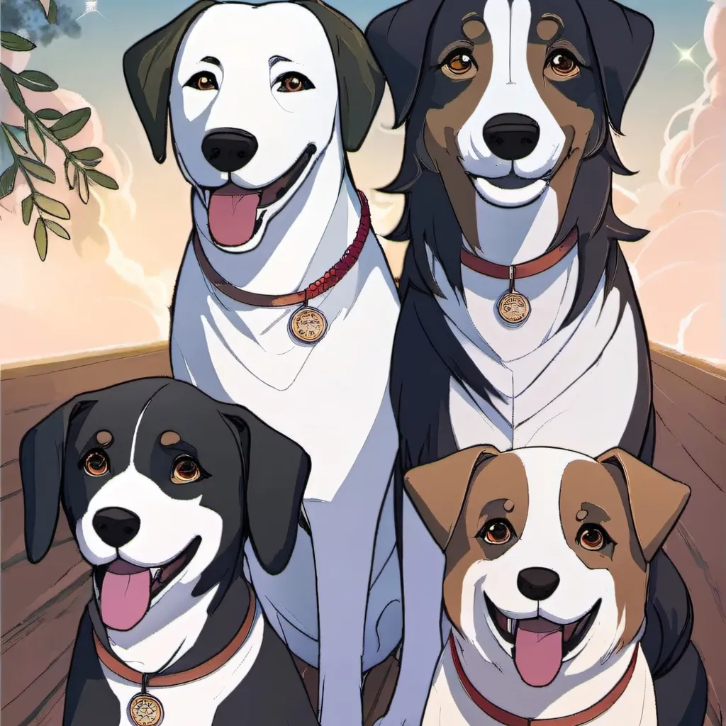 chat with ai character: 4 Bitey Dogs