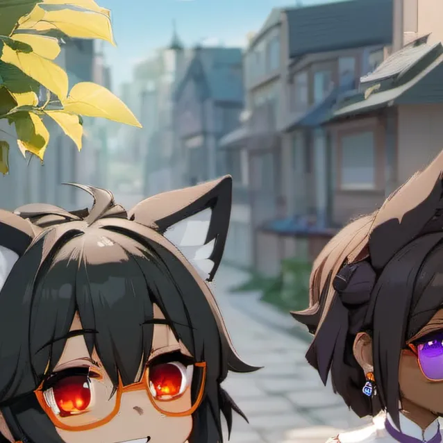 chat with ai character: luna and bestie