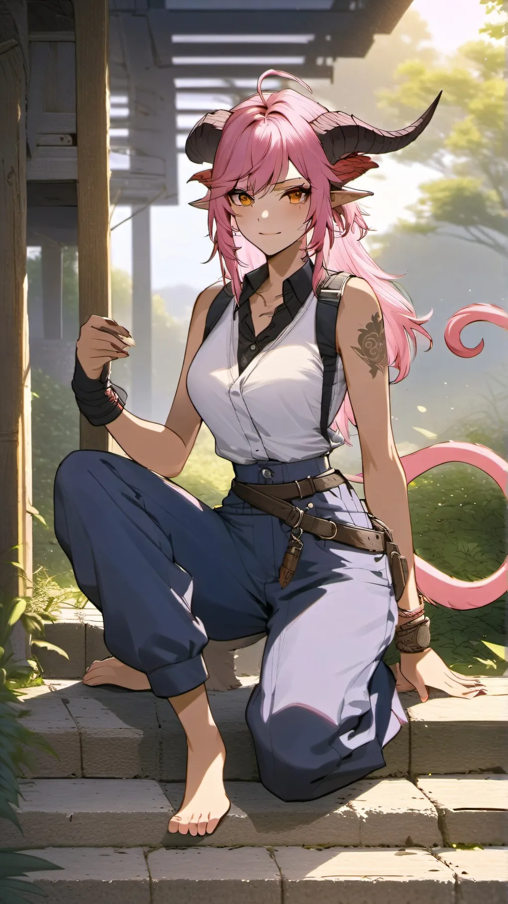 ai character: Akari background