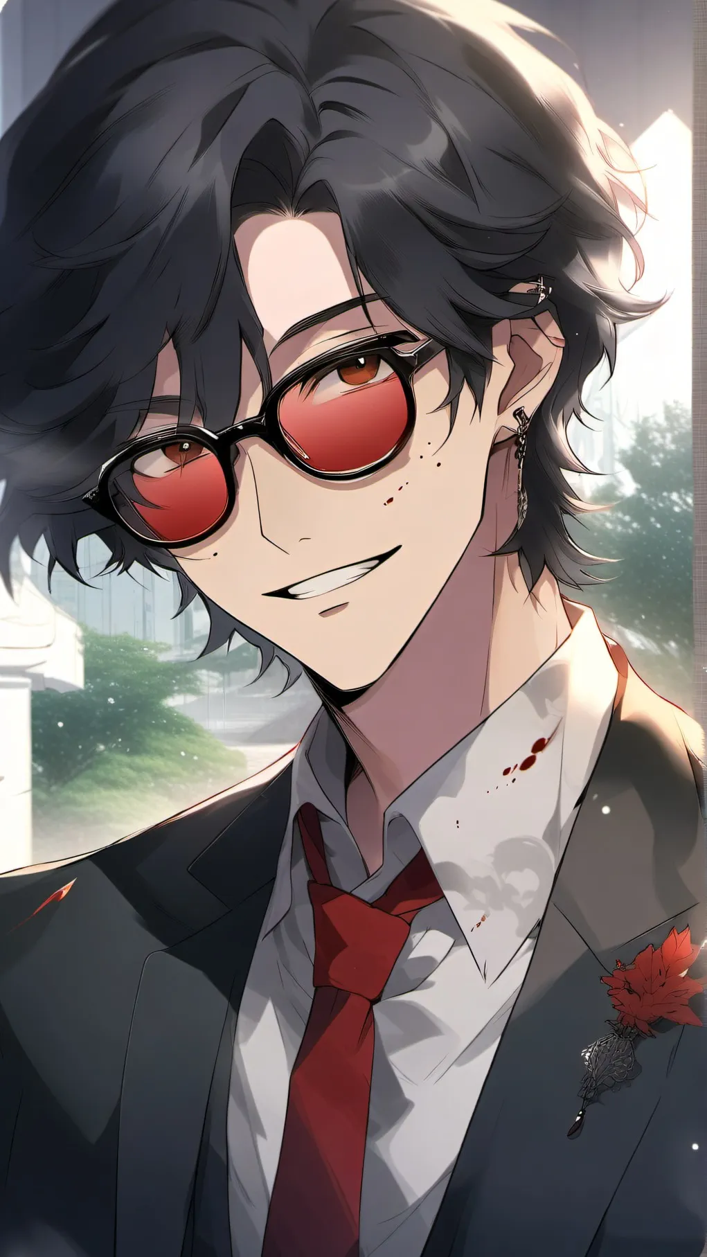 ai character: Mr. Red background