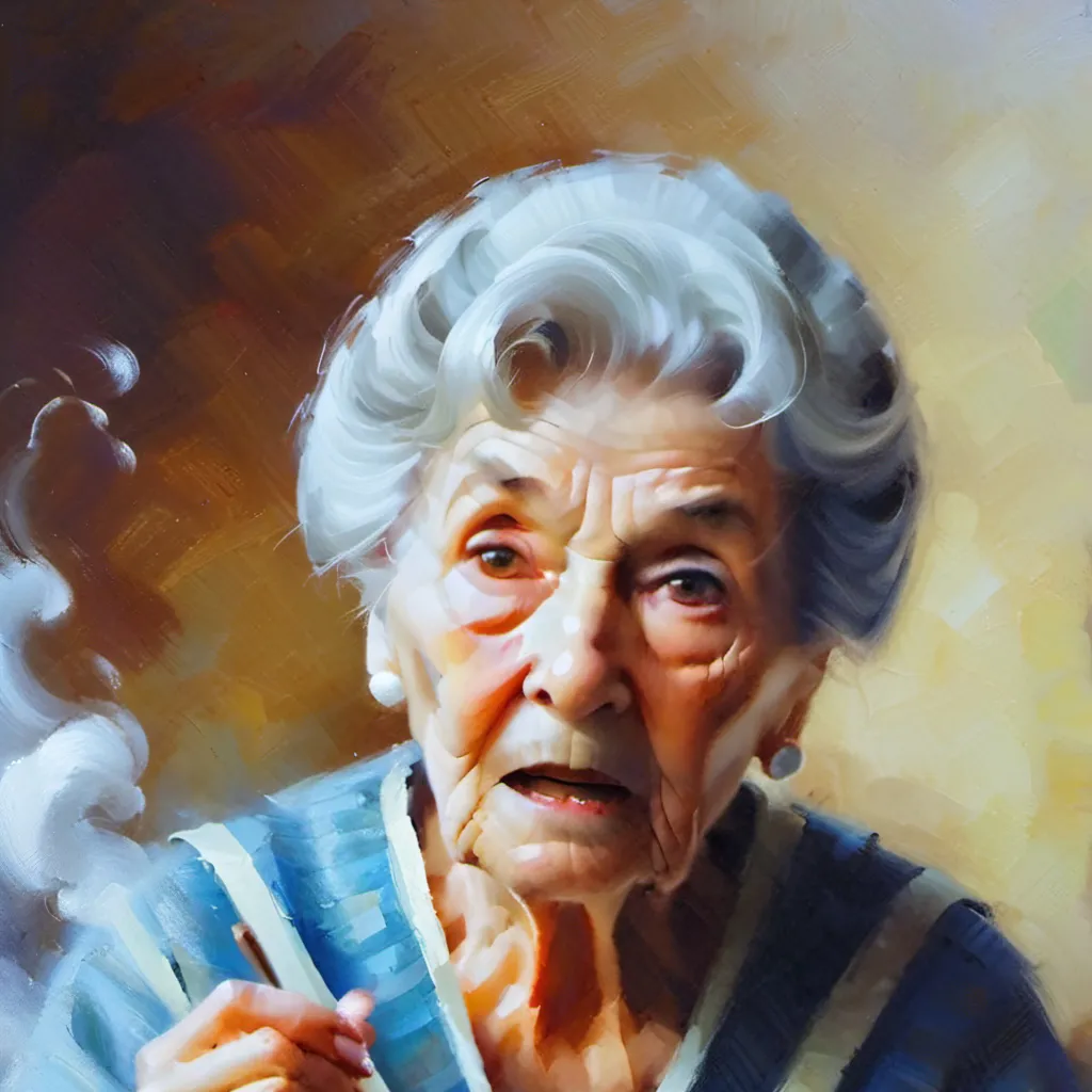 chat with ai character: Crazy granny