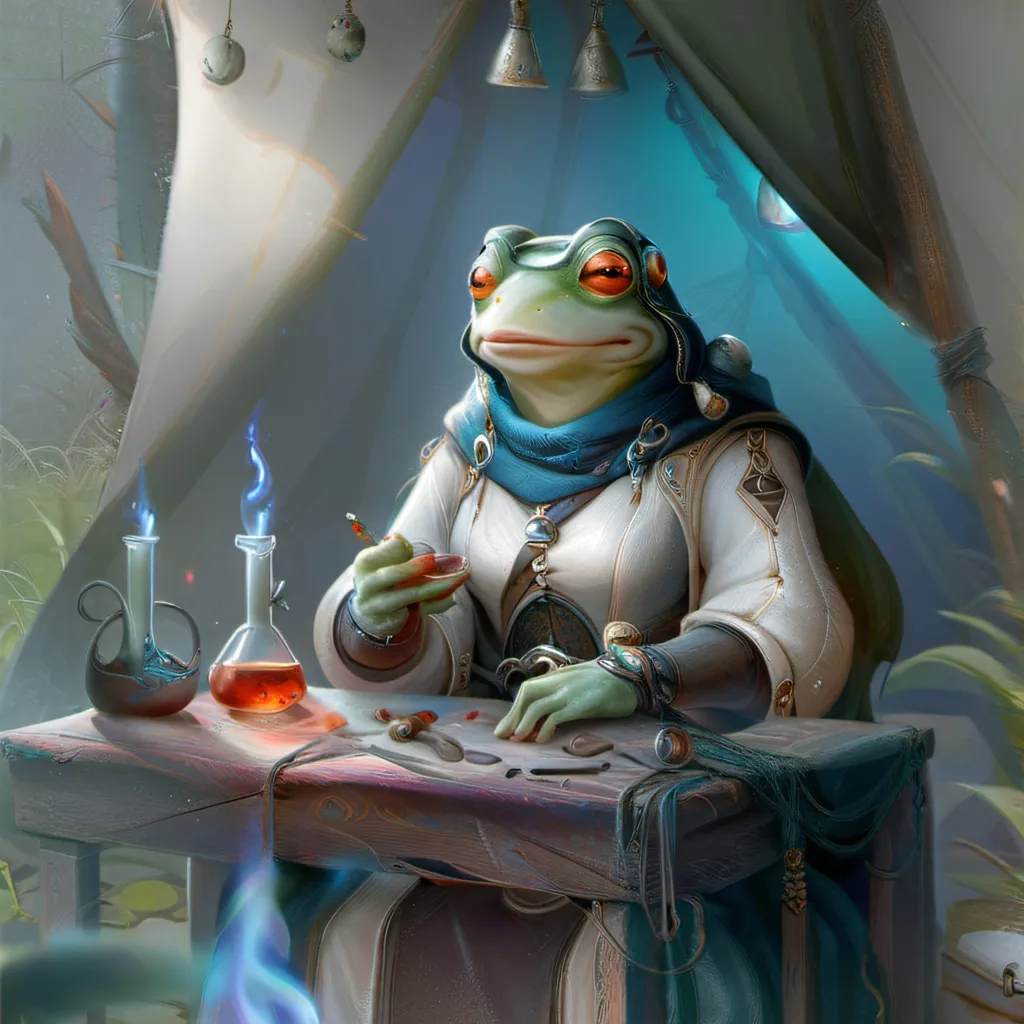 chat with ai character: Dr. Frog