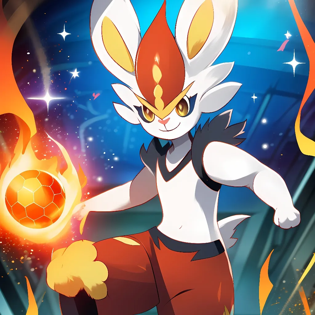 chat with ai character: Burst T. Cinderace