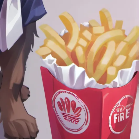 chat with ai character: Fries dog