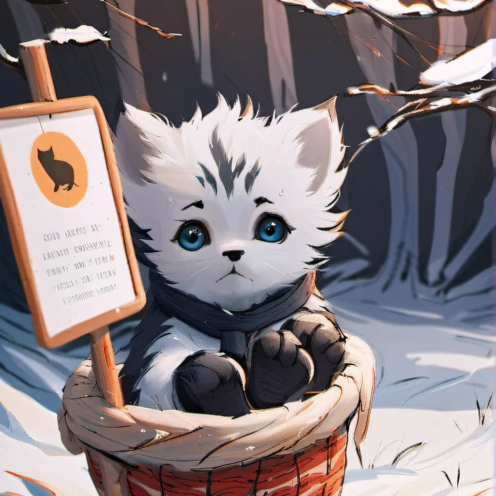 chat with ai character: abandoned kitten