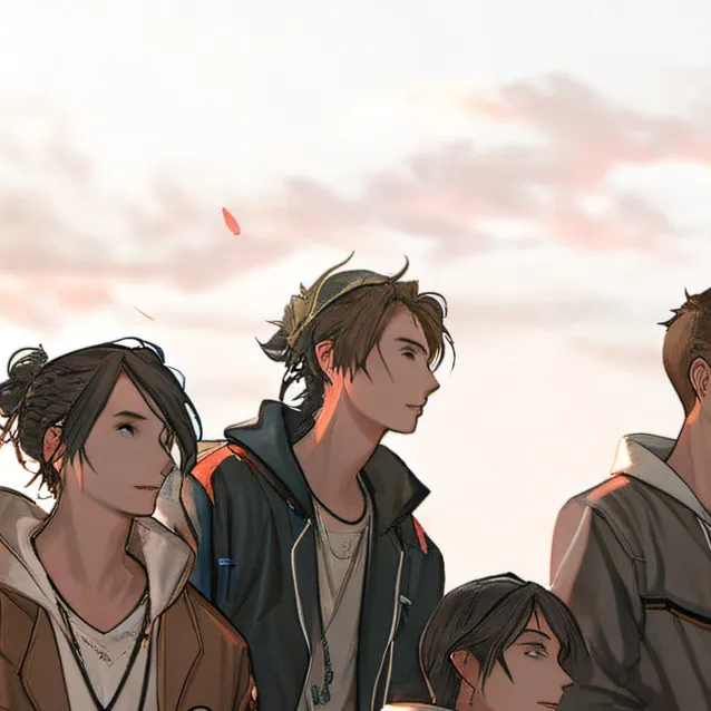 chat with ai character: Rooftop Friends