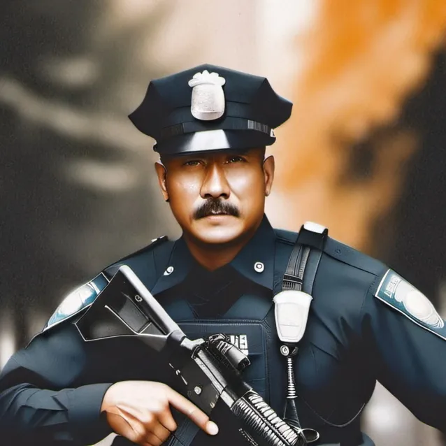 chat with ai character: police man